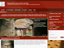 Tablet Screenshot of carrieres-de-glay.fr